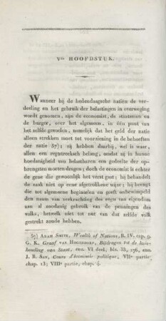 Vde hoofdstuk. Inkomsten der kolonie en bijzonderheden betreffende het landelijk stelsel