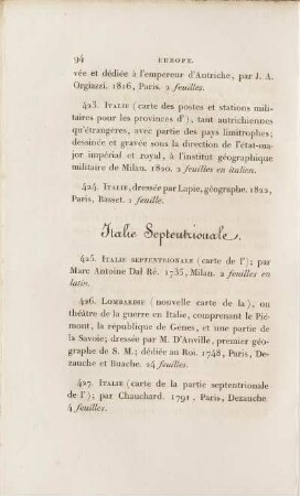 Italie Septentrionale