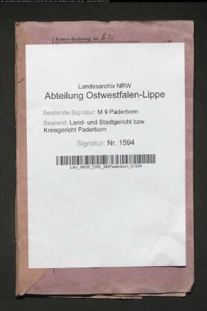 Erblasser: Benteler, Franz; Erblasser: Benteler, Christine, geb. Widekind: