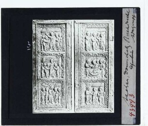 Karolingisch, Elfenbein-Diptychon (Aachen Domschatz)