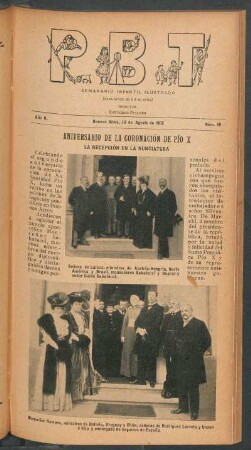 Aniversario de la coronación de Pío X - La recepción en la nunciatura