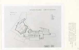 Stadthalle, Göttingen-Oststadt (Diplomarbeit bei Peter Poelzig): Grundriss Obergeschoss 1:200