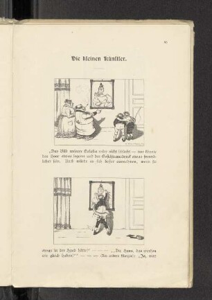 Die kleinen Künstler.