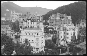 Karlsbad. Blick aus dem Evangel. Hospiz