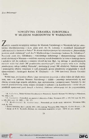 31: Nowożytna ceramika europejska w Muzeum Narodowym w Warszawie