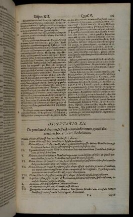 Disputatio XII. De potestate Abbatum, & Prælatorum inferiorum, quoad alienandum bona suarum Ecclesiarum.