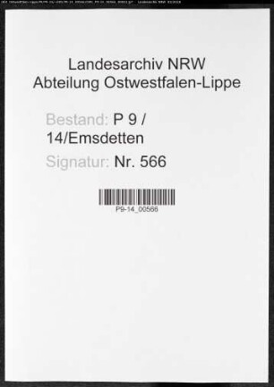 Sterberegister Standesamt Emsdetten