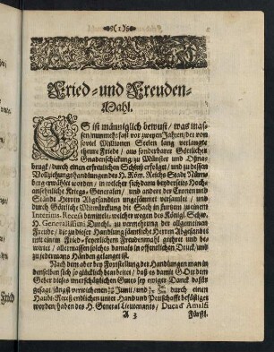 1-21, Fried- und Freuden-Mahl