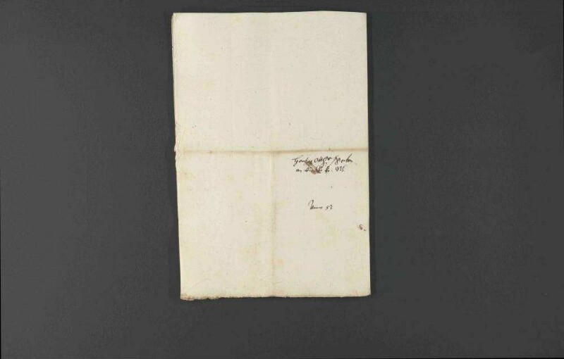 Pfalzgraf Ottheinrich benachrichtigt Herzog Christoph von Württemberg über die Verhandlungen zwischen Kaiser Ferdinand I. und Markgraf Albrecht II. Alcibiades von Brandenburg-Kulmbach.