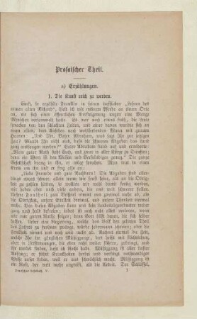 Prosaischer Theil