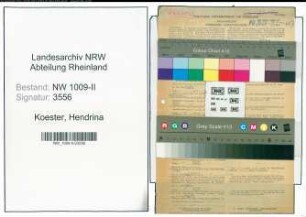 Entnazifizierung Hendrina Koester , geb. 16.01.1893 (Schneiderin)