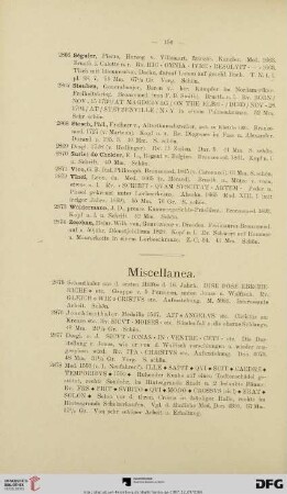 Miscellanea (Nr. 2875-2900)