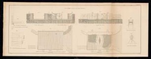 Hafen, Danzig: Bl. 19: Schnitte, Gründung und Grundriss (aus: Bauausführungen des preußischen Staats, Bd. 1)