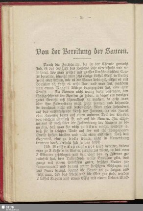 Von der Bereitung der Saucen