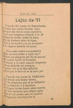 Lejos de tí