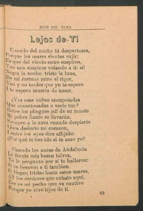 Lejos de tí