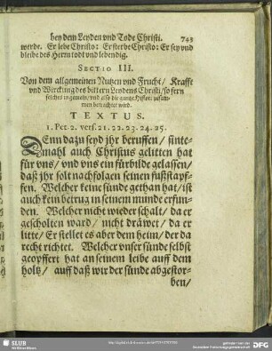 Siebenfaltiger Nutzen des Leydens und Sterbens Christi