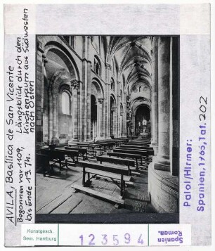 Avila: San Vicente, Inneres, Blick Richtung Osten