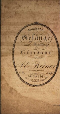 Komische Gesänge : mit Begleitung der Guitarre, 4. Der Docktor Eisenbart