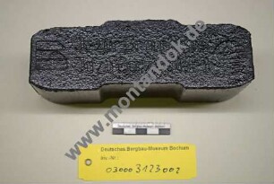 Braunkohlenbrikett "Ja zur Braunkohle, ja zu Garzweiler II"