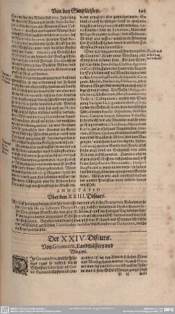 Der XXIV. Discurs. Von Geometris, Landmässern und Wiegern.