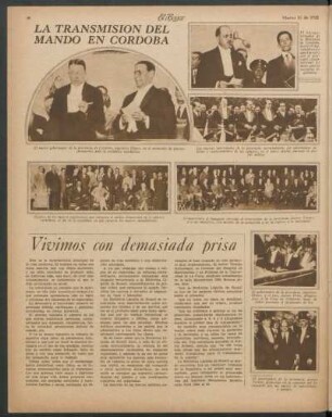 La transmisión del mando en Córdoba