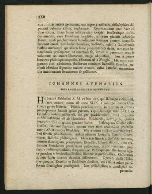 Johannes Avenarius Hohenpriesnitio Misnicus.