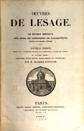 Oeuvres de LeSage