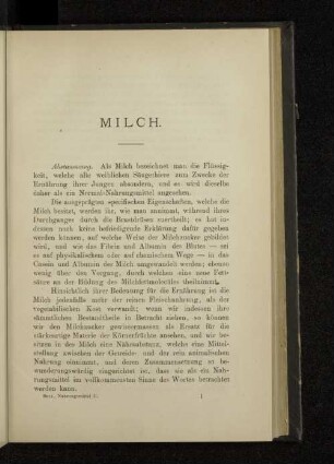 Milch.