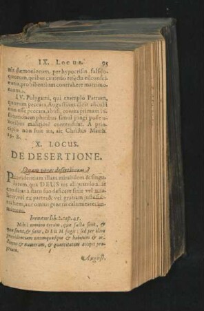 X. Locus. De Desertione.