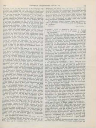 190-191 [Rezension] Scheffer, Thassilo von, Hellenische Mysterien und Orakel
