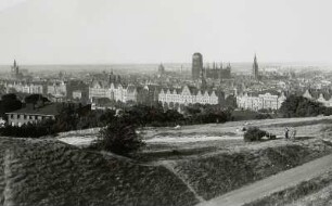 Danzig, Stadtansicht : Danzig (Gdansk/Polen). Stadtansicht vom Bischofsberg von Westsüdwest