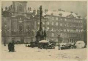 Stadtansicht im Schnee