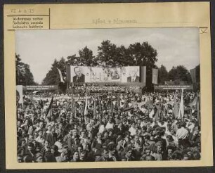 Sorbischer Kulturtreffen 1951 in Burg. : Serbski kulturny zjězd w Bórkowach 1951.