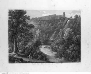 Raccolta delle vedute pittoresche di Roma e de suoi contorni ... volume 1. Parte 1., Tafel 14 (N. 8): Veduta della Villa di Mecenate a Tivoli