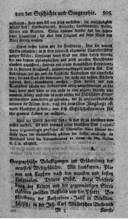 Geographische Belustigungen zur Erläuterung der neuesten Weltgeschichte. St.3.