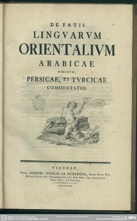 De Fatis Linguarum Orientalium Arabicae Nimirum, Persicae, Et Turcicae Commentatio