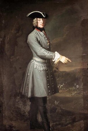 Kurfürst Karl Albrecht von Bayern als Wildschweinjäger