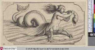 [In ein Muschelhorn blasende Nereide]