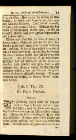 Tit. IX. De Patria Potestate.