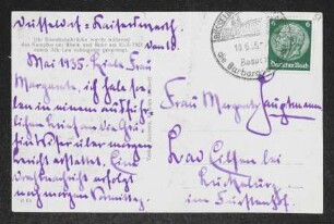 Brief von Herbert Eulenberg an Margarete Hauptmann