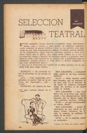 Selección teatral