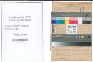 Entnazifizierung Adam Weis , geb. 25.03.1896 (Polizist)