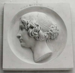 Porträtmedaillon Marie Rietschel geb. Hand
