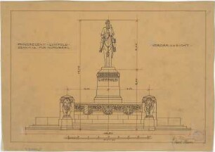 Pfann, Paul; Nürnberg; Prinzregent-Luitpold-Denkmal - Ansicht