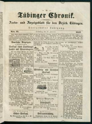 41-60, 17. Januar (Nr. 11) - 23. Januar (Nr. 15)
