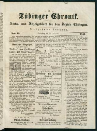 41-60, 17. Januar (Nr. 11) - 23. Januar (Nr. 15)