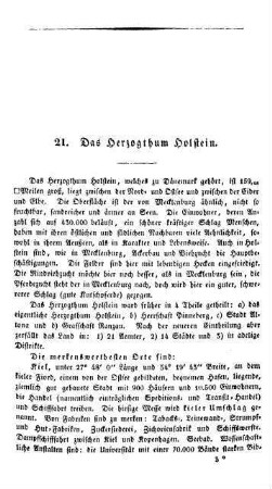 21. Das Herzogthum Holstein