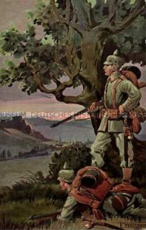 Soldaten auf Beobachtungsposten