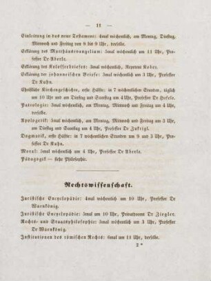 11-13, Rechtswissenschaft